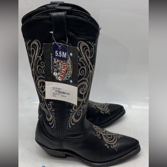 NWT Masterson Boot Co Rock n Country Musical Leather Embroidered Boots. Size 5.5 - Picture 2 of 7